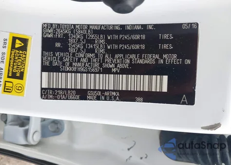 2017 Toyota Highlander Xle z USA, uszkodzony, nr VIN 5TDJZRFH7HS409486